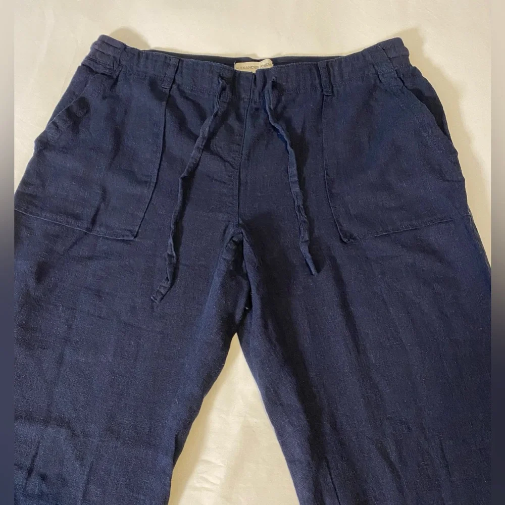 Alexander Jordan Linen-Viscose Blend Pants with Adjustable Drawstring